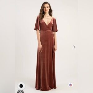 Jenny Yoo Rust Maxi Dress